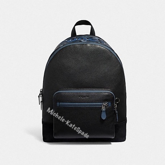 NWT COACH West Backpack with Coach Graffiti F50482